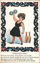 Athletic Girl Postcard
