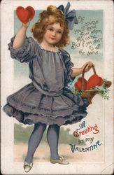 A Greeting To My Valentine. Of Course You'll Know From Whom This Came. Postcard