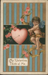 My Valentine Think Of Me. Postcard