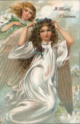 A Merry Christmas (Angels) Postcard