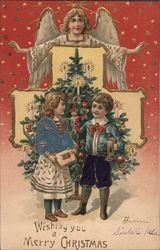 Wishing you a Merry Christmas Postcard