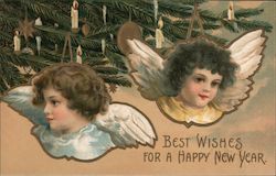 Best Wishes For A Happy New Year Postcard