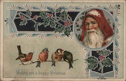Wishing You A Happy Christmas Santa Claus Postcard Postcard Postcard