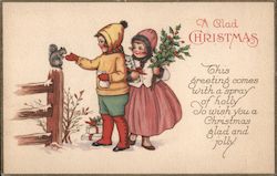 A Glad Christmas Children Postcard Postcard Postcard