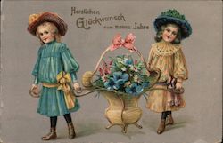 Herzlichen Gluckwunsch zum neuen Jahre Postcard
