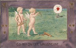 To My Sweet valentine Postcard