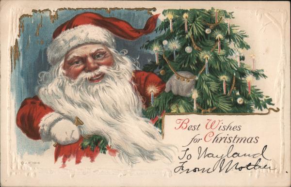 Best Wishes for Christmas Santa Claus