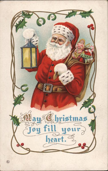 May Christmas Joy Fill Your Heart Santa Claus