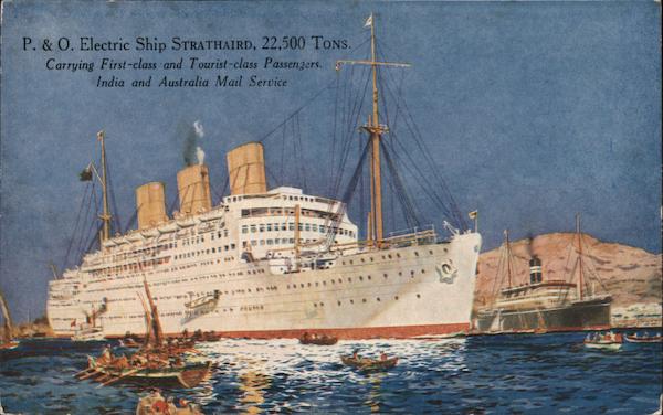 P. & O, Electric Ship Strathaird Boats, Ships