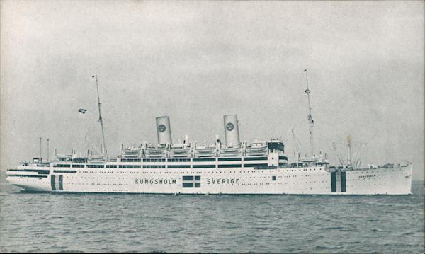 Pleasure Cruising on Motorliner Kungsholm Swedish American Line