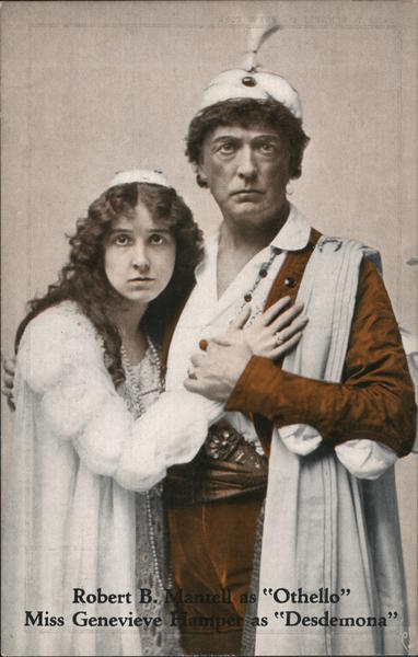 Genevieve Hamper as Desdemona & Robert B. Mantell as Othello