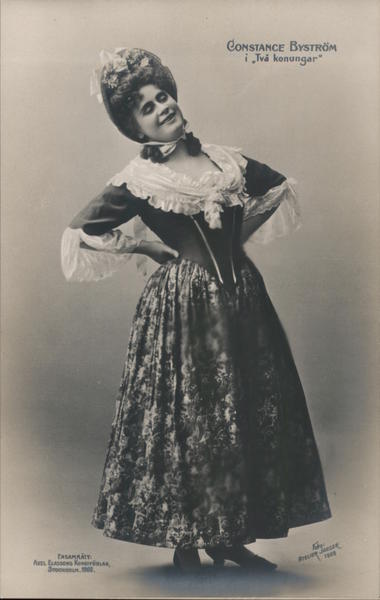 Constance Byström i Två konungar Atelier Jaeger