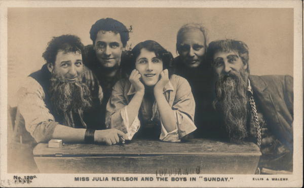 Miss Julia Neilson and the Boys in Sunday Actresses