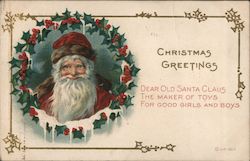 Christmas Greetings Postcard
