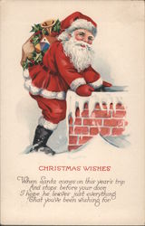 Christmas Wishes When Santa Comes On This Year's Trip, And Stops Before Your Door Postcard