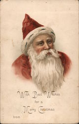 With Best Wishes for a Merry Christmas Postcard
