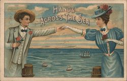 Hands across the sea Postcard