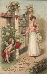 Love is Lurking in Your Pathway Postcard
