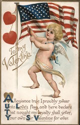 To my Valentine Cupid Postcard Postcard Postcard