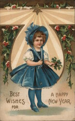 Best Wishes For A Happy New Year Postcard