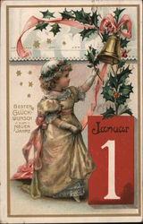 Besten Gluckwunsch zum Neuen Jahre (Best Wish for the New Year) Children Postcard Postcard Postcard