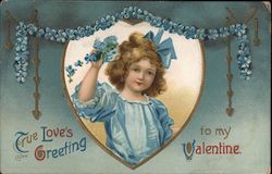 True Love's Greeting to my Valentine Postcard