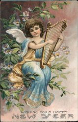 Wishing You a Happy New Year Postcard