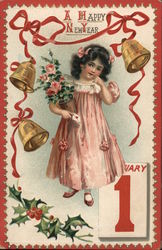 A Happy New Year Children Postcard Postcard Postcard