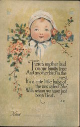 Birth Announcement Postcard