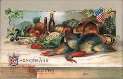 Thanksgiving Greetings Postcard