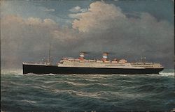 SS Conte Grande Postcard