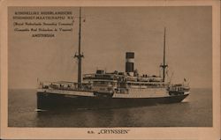 SS Crynssen, Royal Netherlands Steamship Company Postcard