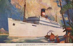 Great White Fleet - United Fruit Company Postcard