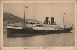 Marques De Comillas, Compania Trasatlantica Espanola Postcard