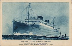 Motor Vessel "Ulster Monarch" Ulster Imperial Line Postcard