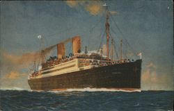 Steamer "Berlin", Norddeutscher Lloyd Bremen Postcard