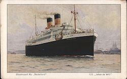 S. S. Johan de Witt Steamers Postcard Postcard Postcard