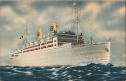 Swedish American Liners: Kungsholm - Gripsholm Steamers Postcard Postcard Postcard