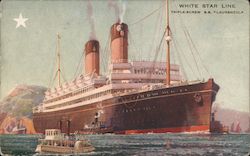 White Star Line, Triple-Screw S. S. "Laurentic" Steamers Postcard Postcard Postcard