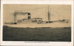 Vaccaro Line, New Steamer Atlantida Postcard