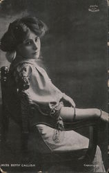 Miss Betty Callish Postcard