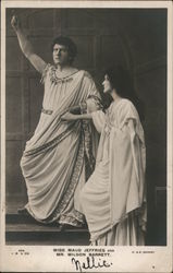 Miss Maud Jeffries and Mr. Wilson Barrett Postcard