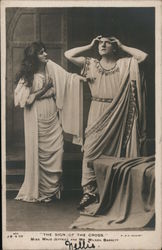 Miss Maud Jeffries and Mr. Wilson Barrett - "The Sign of the Cross" Postcard