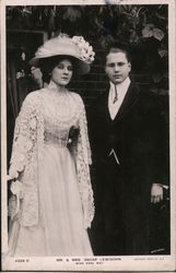 Mr. & Mrs. Oscar Lewisohn, Miss Edna May Postcard