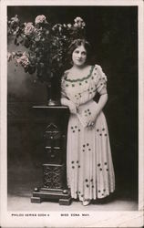 Miss Edna May Postcard
