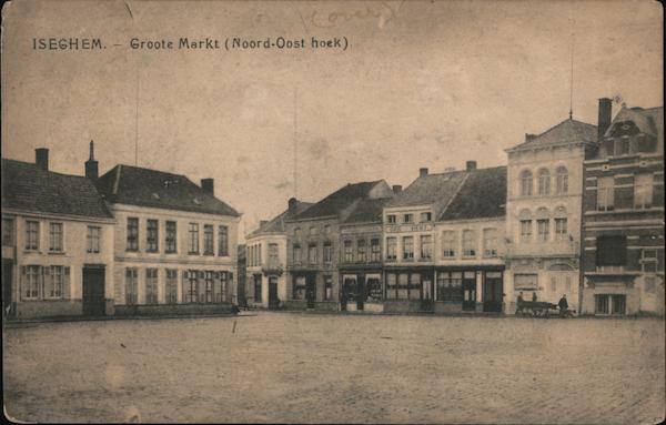 ISEGHEM - Groote Markt (Noord-Oost hoek) Belgium