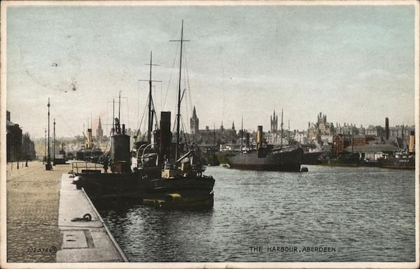 View of the Harbour Aberdeen Scotland