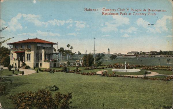 Habana: Country Club Y Parque de Residencias. Residences Park at Country Club Havana Cuba