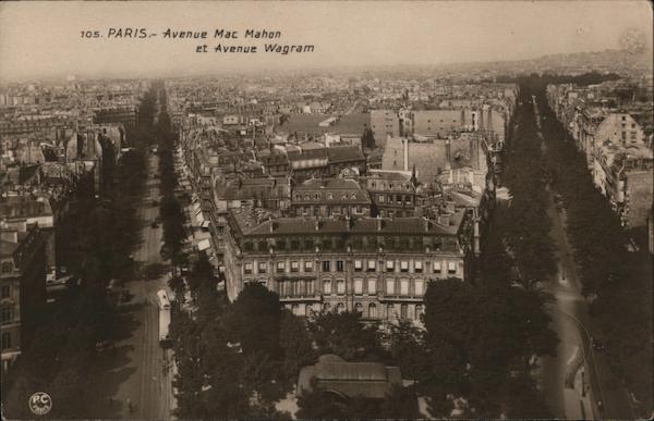 Avenue MacMahon at Avenue Wagram Paris France