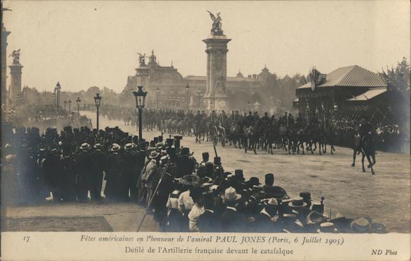 Defile de lArtillerie Francaise devant le catafalque (French Artillery parade in front of the catafalque)
